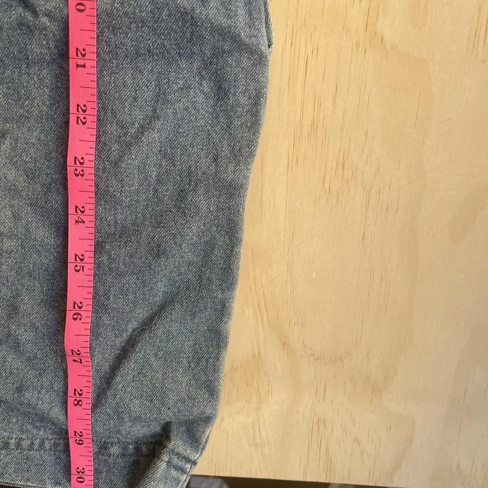 Calvin Klein Jeans Overall Dress Girls M 10-12 Blue Denim Button Front Pockets‎